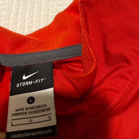 Nike Ole Miss Rebels Men Red Large Storm Fit Pull Over Windbreaker Jacket - Picture 4 of 10